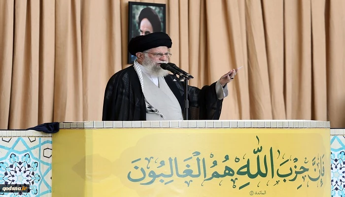 الخطبة الأولى لقائد الثورة الاسلامية آية الله خامنئي بصلاة الجمعة

أعداء الشعب الإيراني هم انفسهم أعداء فلسطين ولبنان والعراق ومصر واليمن 2