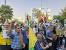 اختصاصی قدسنا، گزارش تصویری تجمع دختران حامی مقاومت(دختران مقاومت) در میدان فلسطین تهران با حضور اقشار مختلف تهران 2