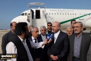 رئيس البرلمان الإيراني من بيروت: أحمل رسالة دعم من قائد الثورة ورئيس الجمهورية وشعبنا إلى الشعب اللبناني