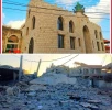 تصویری از قبل و بعد بمباران مسجدی در منطقه طیردبا در شهرستان صور لبنان ازسوی ارتش رژیم صهیونیستی
 2