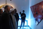 بازدید دبیر کل جمعیت دفاع از ملت فلسطین از آثار نمایشگاه گروهی هنر طوفان  11