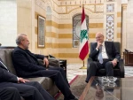 لاريجاني يجري مباحثات مع رئيس الوزراء اللبناني في بيروت 2