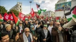 هزاران تونسی در حمایت از مردم غزه در پایتخت این کشور راهپیمایی کردند 2