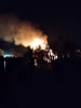 تصاویری دیگر از آتش گرفتن چادرهای آوارگان فلسطینی در محوطه بیمارستان بریتانیایی در منطقه مواصی در خان یونس در پی شلیک پهپادهای اسرائیلی
 4