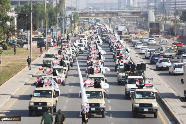 تشییع نمادین شهدای حشد الشعبی در میدان التحریر بغداد 2