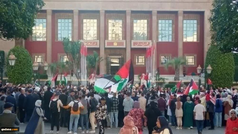 تجمع اعتراضی در مراکش در محکومیت نسل‌کشی در غزه 2