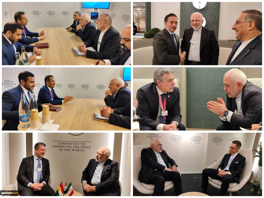 ادامه دیدارهای دیپلماتیک ظریف در داووس 2