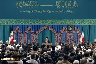 رهبر انقلاب در دیدار شرکت‌کنندگان در مسابقات بین‌المللی قرآن کریم: به اذن‌ خدا غزه بر رژیم صهیونیستی غلبه پیدا می‌کند/  ملّت ایران جرات دارد که بگوید مرگ بر آمریکا