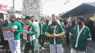 On 46th anniversary of the victory of the 1979 Islamic Revolution:

Iranians show support for Palestine 2