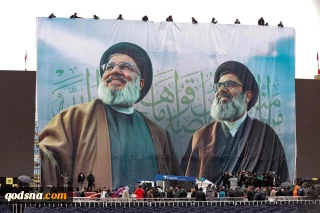 ممثلو قائد الثورة الاسلامية الايرانية يحضرون في مراسم تشييع الشهيدين السيد حسن نصر الله وهاشم صفي الدين