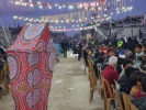 افطار دسته جمعی فلسطینیان روی ویرانه‌های خانه‌ها در رفح در جنوب نوار غزه  5