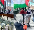 تظاهرات در حمایت از فلسطین در ماساچوست آمریکا 2