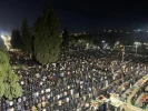 تصاویری از حضور گسترده و باشکوه شب گذشته 130 هزار نمازگزار فلسطینی در نماز تراویح مسجد الاقصی 9