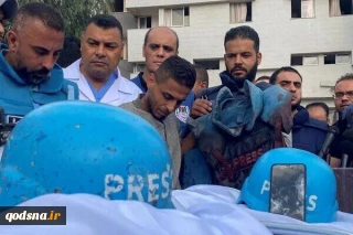 شهادت خبرنگار فلسطینی به همراه همسرش در غزه