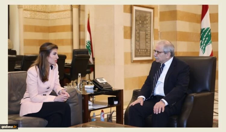 دیدار نخست وزیر لبنان با معاون فرستاده آمریکا به خاورمیانه 2
