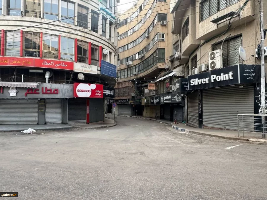 اعتصاب در نابلس واقع در شمال کرانه باختری در حمایت از مردم غزه 4