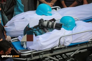 Israel bombs tent housing journalists in Gaza martyrs 2 and wounds 7