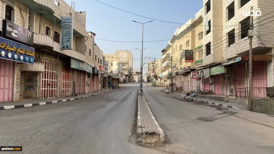 اعتصاب سراسری در شهرک سعیر در الخلیل واقع در جنوب کرانه باختری برای همبستگی با غزه  2
