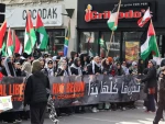 تظاهرات همبستگی با غزه در مونترال کانادا 4