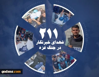 اینفوگرافی اختصاصی/ شمار شهدای خبرنگار در جنگ غزه به 211 نفر رسید