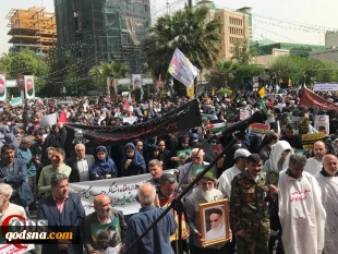 تجمع مردم تهران در میدان فلسطین در اعتراض به جنایات رژیم صهیونیستی

 2