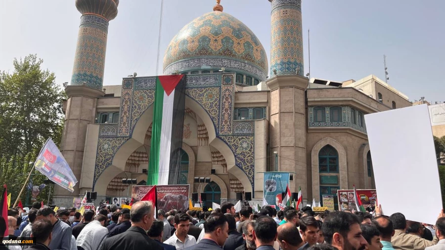 تجمع مردم تهران در میدان فلسطین در اعتراض به جنایات رژیم صهیونیستی (بخش دوم) 2