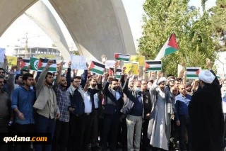  تجمع دانشگاهیان تهران در حمایت از مردم غزه 
