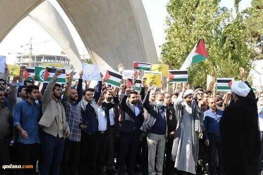  تجمع دانشگاهیان تهران در حمایت از مردم غزه  2