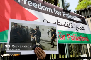 طلاب جامعة طهران يتظاهرون دعماً لشعب غزة المظلوم 2