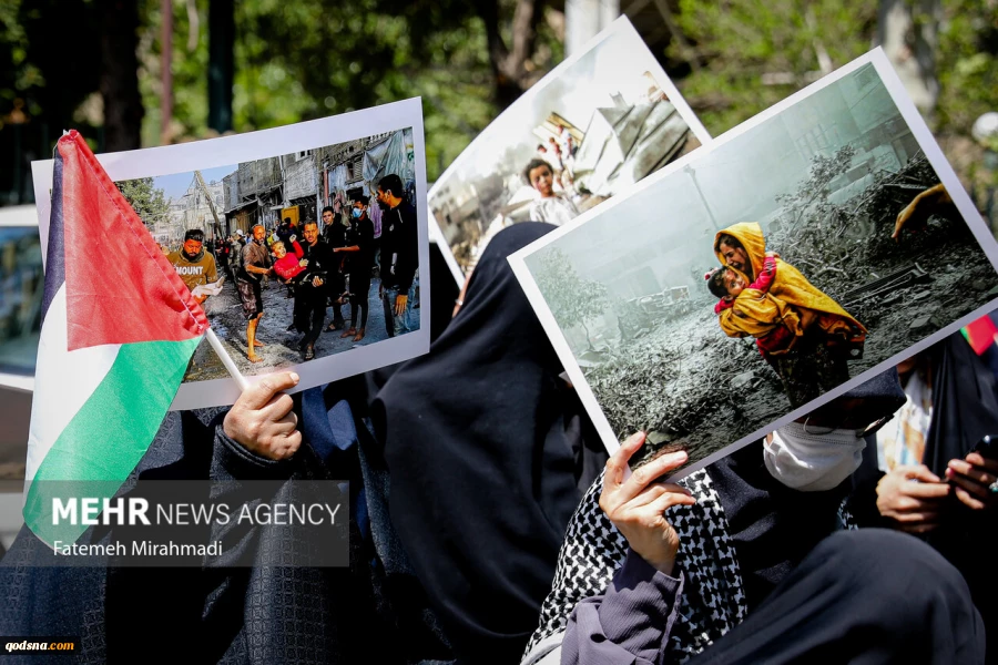 طلاب جامعة طهران يتظاهرون دعماً لشعب غزة المظلوم 3