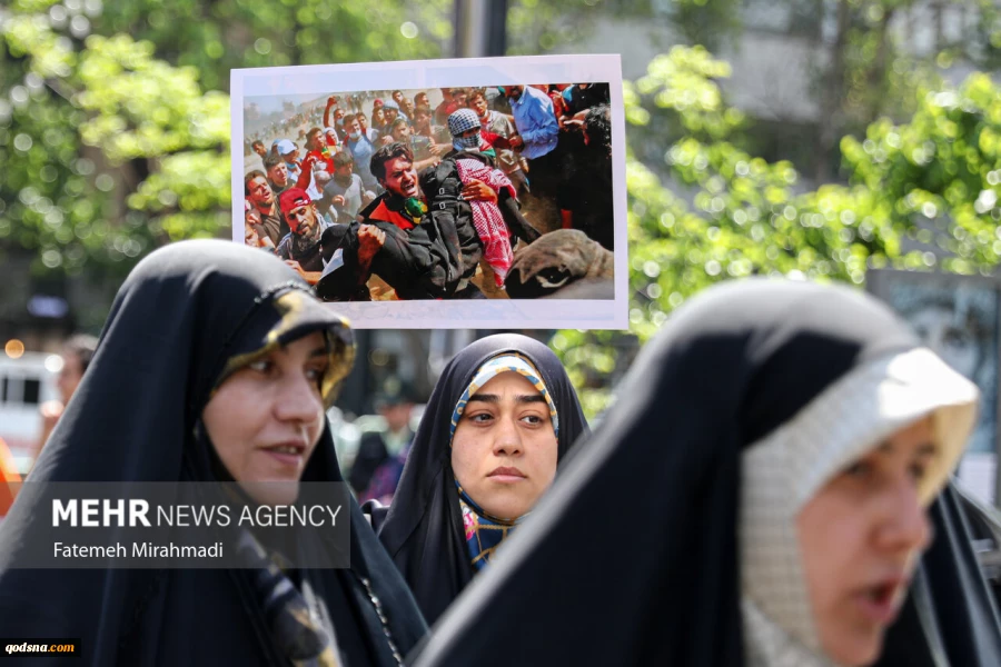 طلاب جامعة طهران يتظاهرون دعماً لشعب غزة المظلوم 5