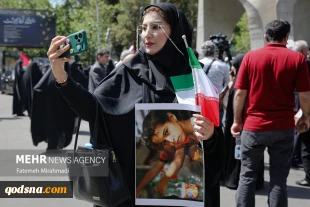طلاب جامعة طهران يتظاهرون دعماً لشعب غزة المظلوم 7