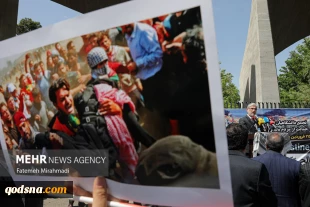 طلاب جامعة طهران يتظاهرون دعماً لشعب غزة المظلوم 8