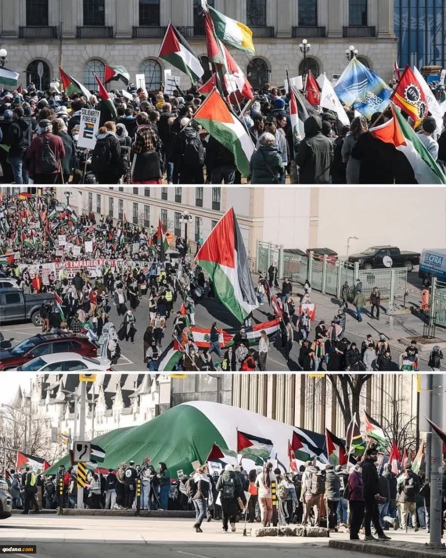 تظاهرات حمایت از فلسطین در کانادا 7
