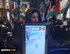 تظاهرات در مونترال در حمایت از غزه