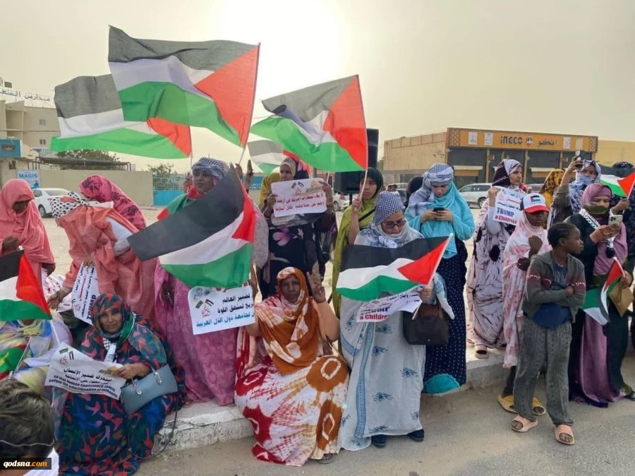 تظاهرات درموریتانی در حمایت از فلسطین  2