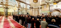 تصاویر نمازگزاران فلسطینی در نماز صبح امروز یکشنبه مسجد مبارک الاقصی 4