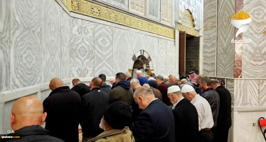 تصاویر نمازگزاران فلسطینی در نماز صبح امروز یکشنبه مسجد مبارک الاقصی 5