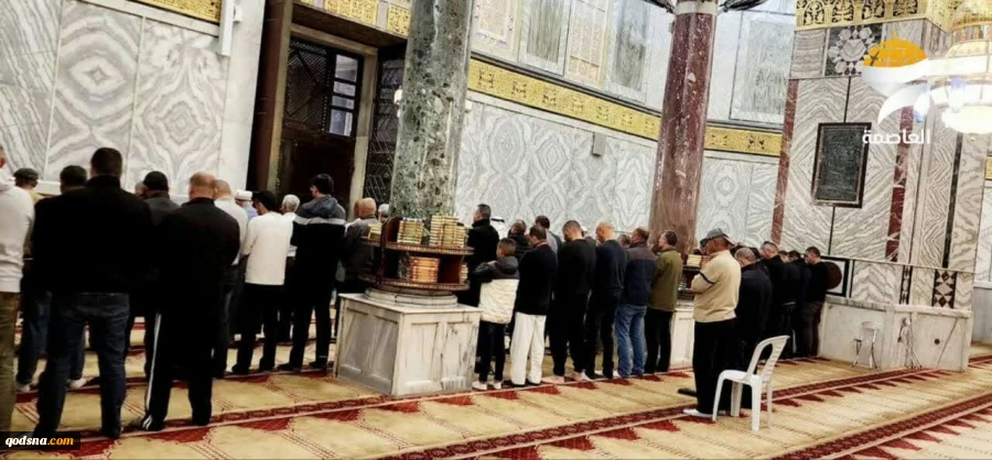 تصاویر نمازگزاران فلسطینی در نماز صبح امروز یکشنبه مسجد مبارک الاقصی 8