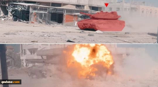 مشاهد تفجير سرايا القدس عدد من آليات الاحتلال شرق غزة 2