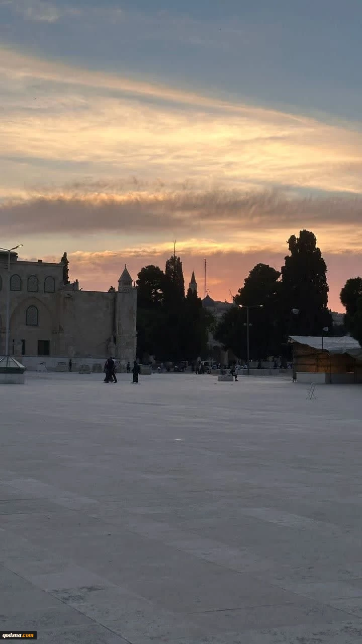 تصاویری از صبح زیبای مسجد الاقصی 2