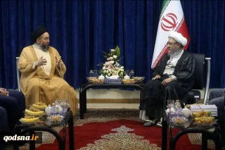 رایزنی سید عمار حکیم و آیت‌الله آملی لاریجانی درباره همکاری‌های دوجانبه و تحولات منطقه و فلسطین