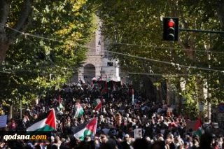 هزاران معترض در پرتغال با فلسطین اعلام هبستگی کردند