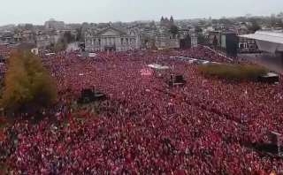 صدها هزار هلندی خواستار پایان جنگ غزه و تحریم اشغالگران شدند + فیلم