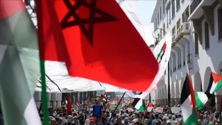 تجمع در مغرب در حمایت از فلسطین