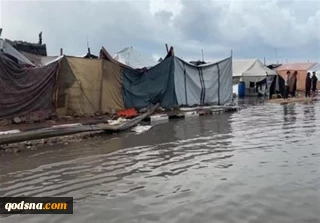 تراژدی آوارگان غزه در شب‌های سرد و بارانی/ وقتی باران تبدیل به بزرگترین کابوس می‌شود