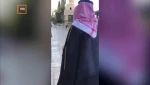 تحقیر خبرنگار سعودی اعزامی به اسراییل در مسجدالاقصی توسط جوانان فلسطینی