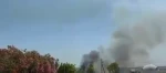 دود به آسمان برخاسته ناشی از هدف گیری جیپ ارتش رژیم صهیونیستی