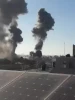 لحظاتی از بمباران منازل فلسطینیان در رفح واقع در جنوب نوارغزه