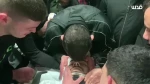 لحظه وداع خانواده فلسطینی با شهید نهاد البرغوثی در نابلس